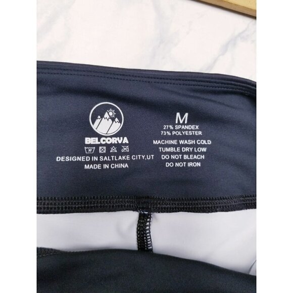 Belcorva Cropped Leggings size medium  workout athleisure yoga running nwot - Picture 10 of 13